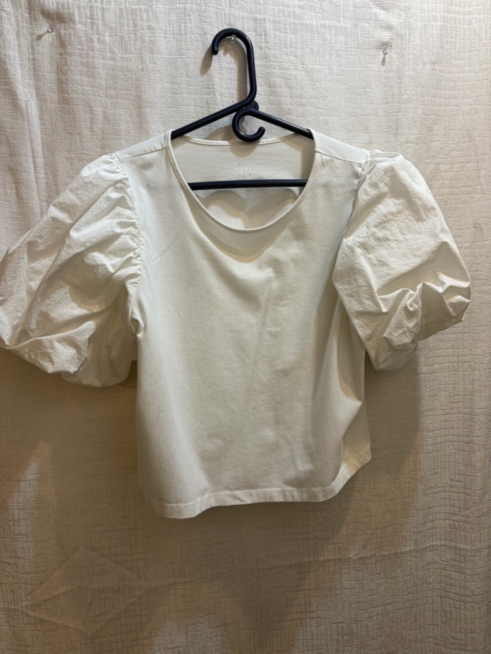 a new day White Puff Sleeve Scoop Neck Blouse